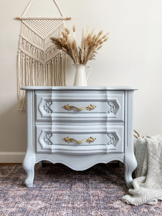 Nightstand painted in 'Belle Of the Ball'