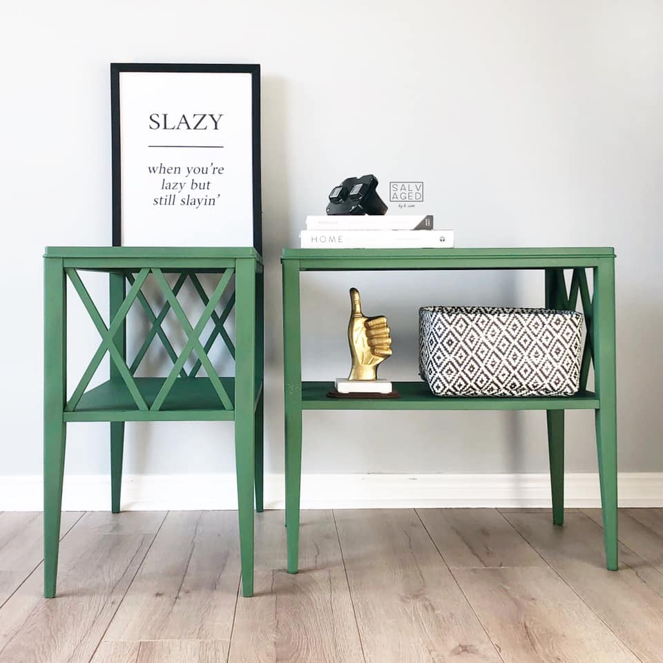 Set of Modern Accent Tables in 