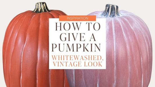 How to Give a Pumpkin a Whitewashed, Vintage Look