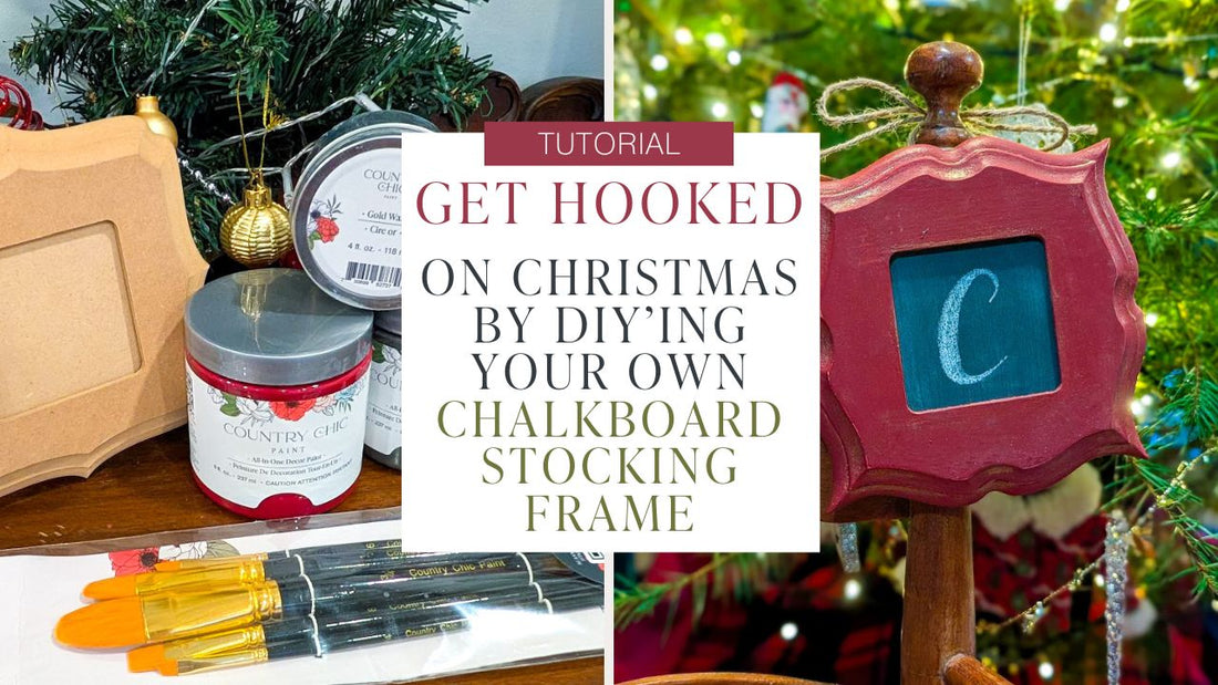 Get Hooked on Christmas by DIY’ing your own Chalkboard Stocking-Hook Frame 🎅🏻