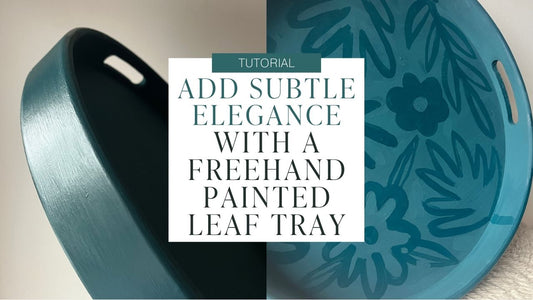 Add Subtle Elegance with a Freehand Painted Leaf Tray