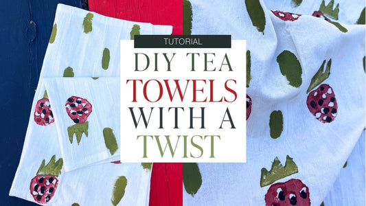 🍓DIY Tea Towels with a Twist