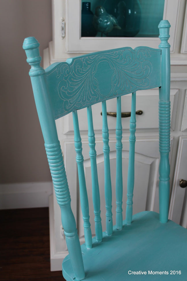 Chair painted in 'Tropical Cocktail'