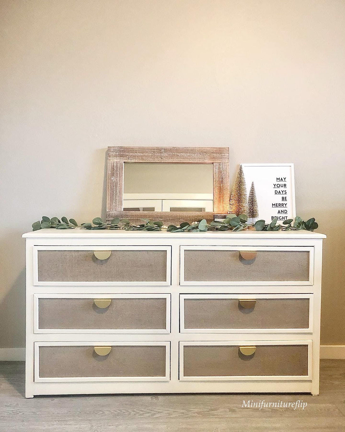 Dresser painted in 'Vanilla Frosting' & 'Clear Coat'