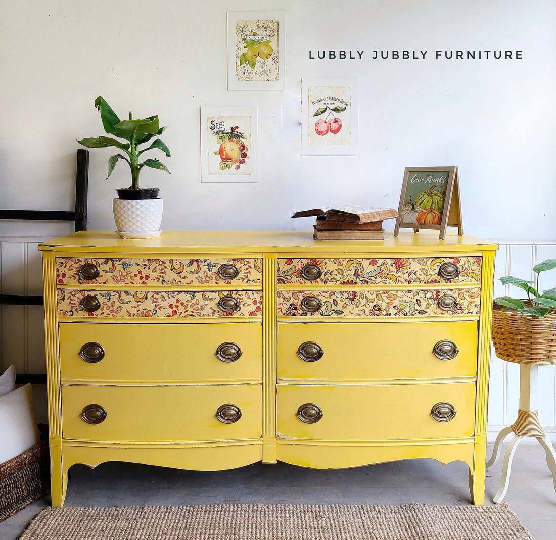 Dresser painted in 'Yellow Wellies'
