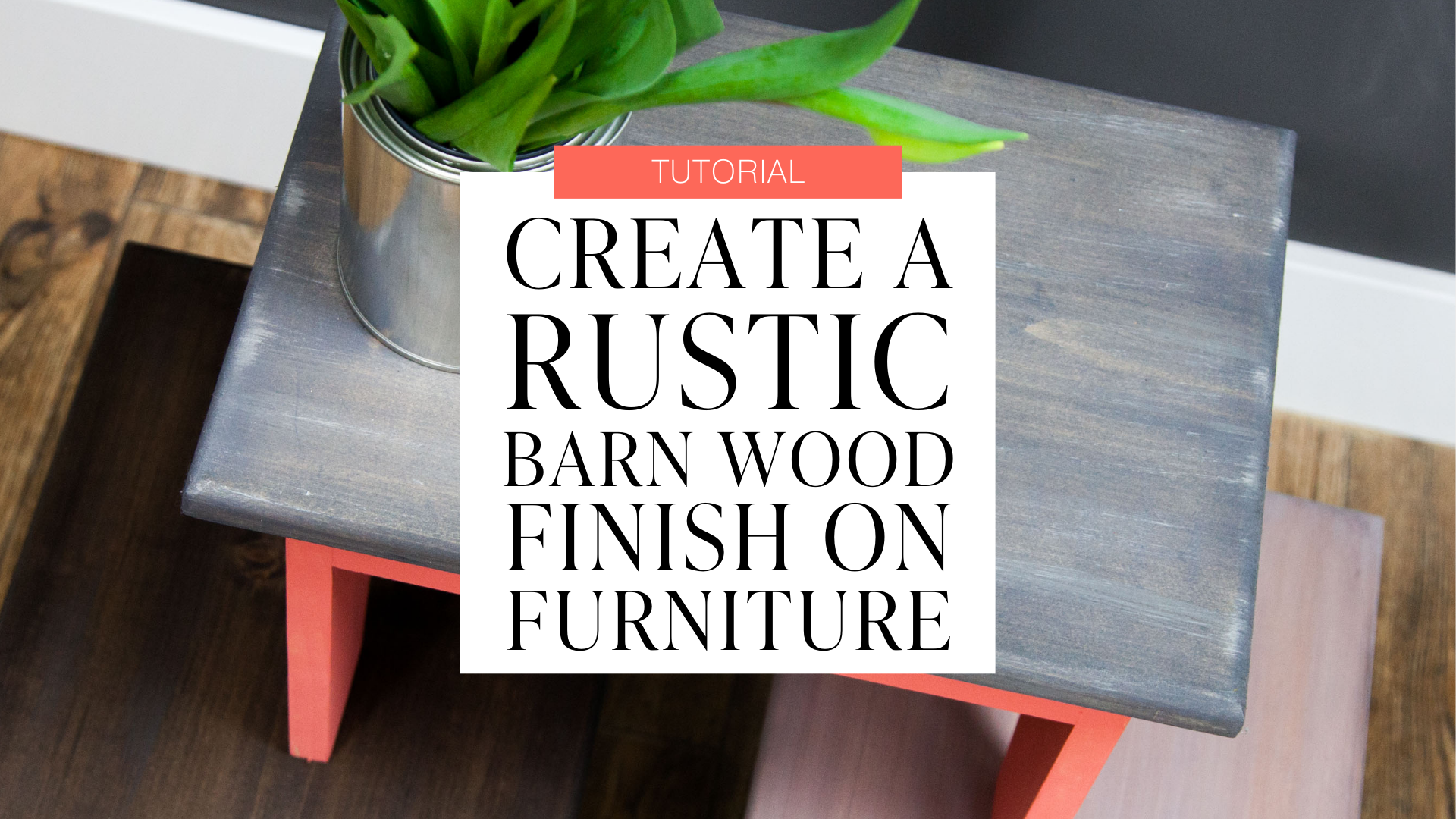 How To Create a Rustic, Barn Wood Finish on Raw Wood Furniture ...