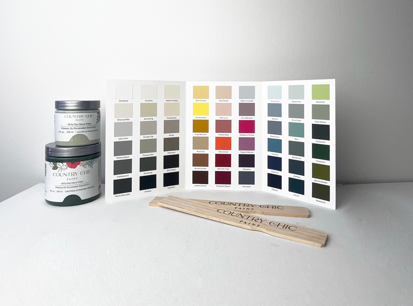 Paint Color Card - Swatches of All 54 Furniture Paint Colors - Country Chic Paint
