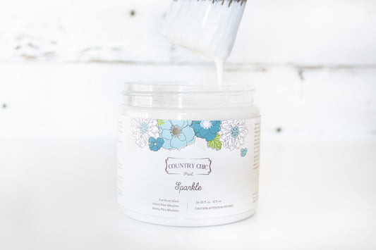 Country Chic Paint Furniture Glaze in the color Sparkle