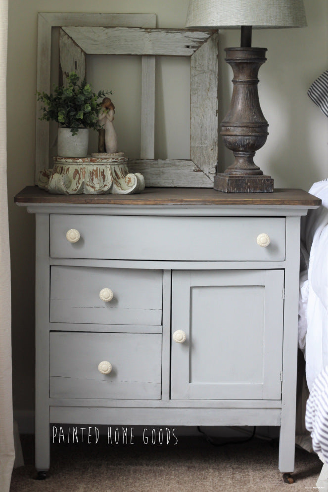 light grey chalk paint dresser How To Transform Furniture With Chalk Paint