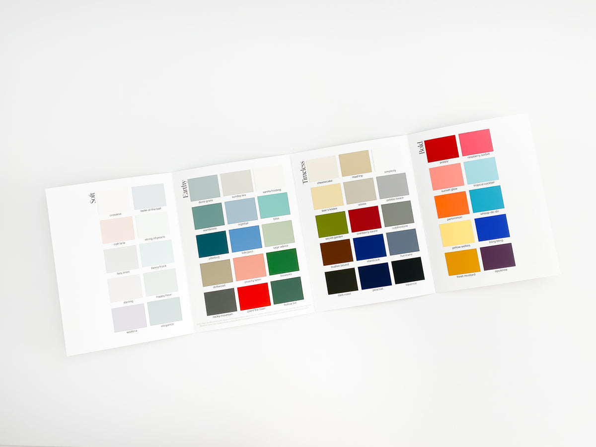 Paint Color Card - Swatches of All 50 Furniture Paint Colors - Country ...