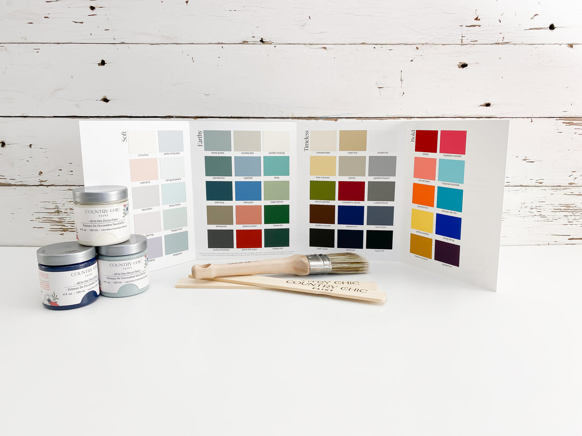 Paint Color Card - Swatches of All 50 Furniture Paint Colors - Country ...