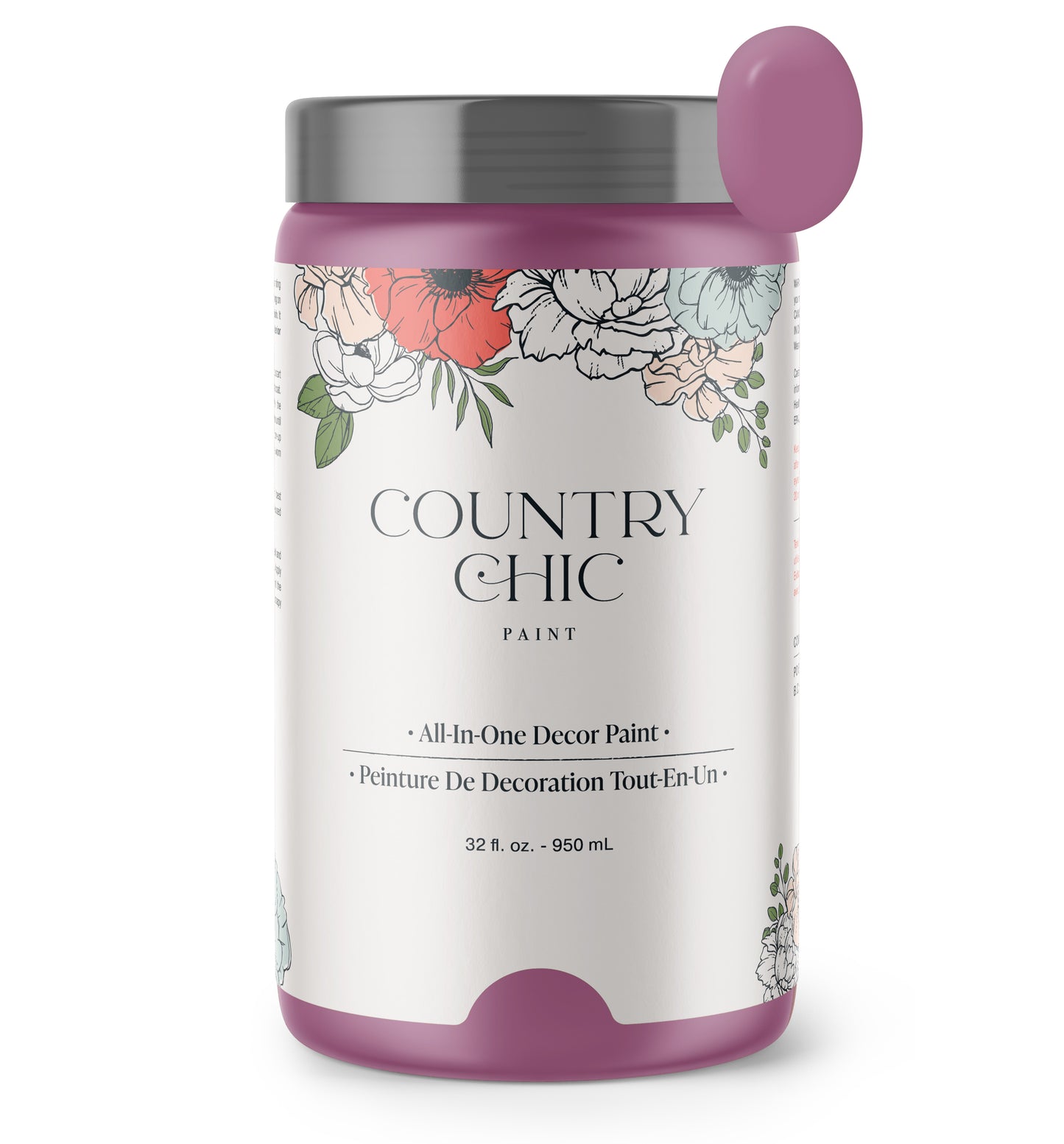 Fragrant Blooms - Chalk Style Paint for Furniture, Home Decor, DIY, Cabinets, Crafts - Eco-Friendly All-In-One Paint