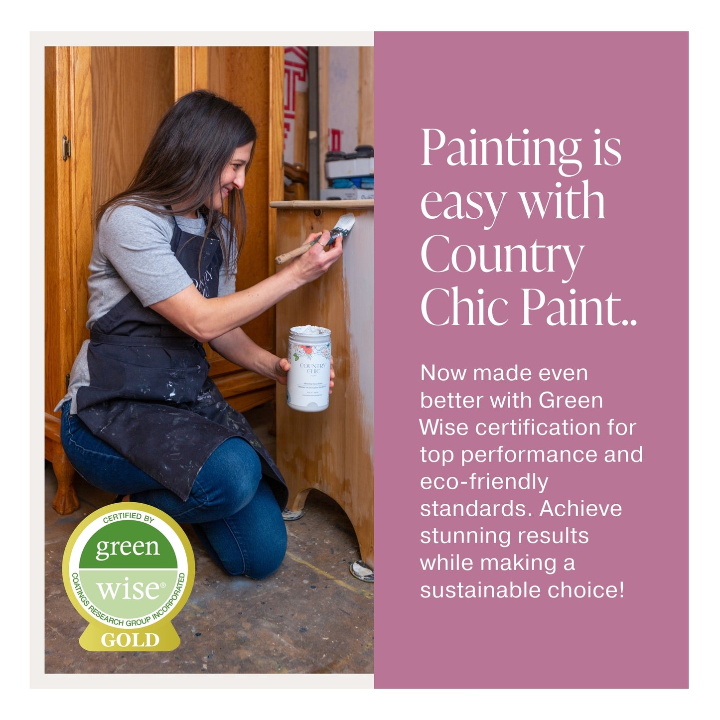 Fragrant Blooms - Chalk Style Paint for Furniture, Home Decor, DIY, Cabinets, Crafts - Eco-Friendly All-In-One Paint