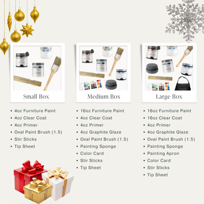 Gift Bundle - Country Chic Paint Eco-Friendly DIY Chalk Style Furniture Paint Bundle