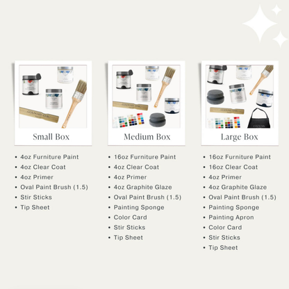 Gift Bundle - Country Chic Paint Eco-Friendly DIY Chalk Style Furniture Paint Bundle