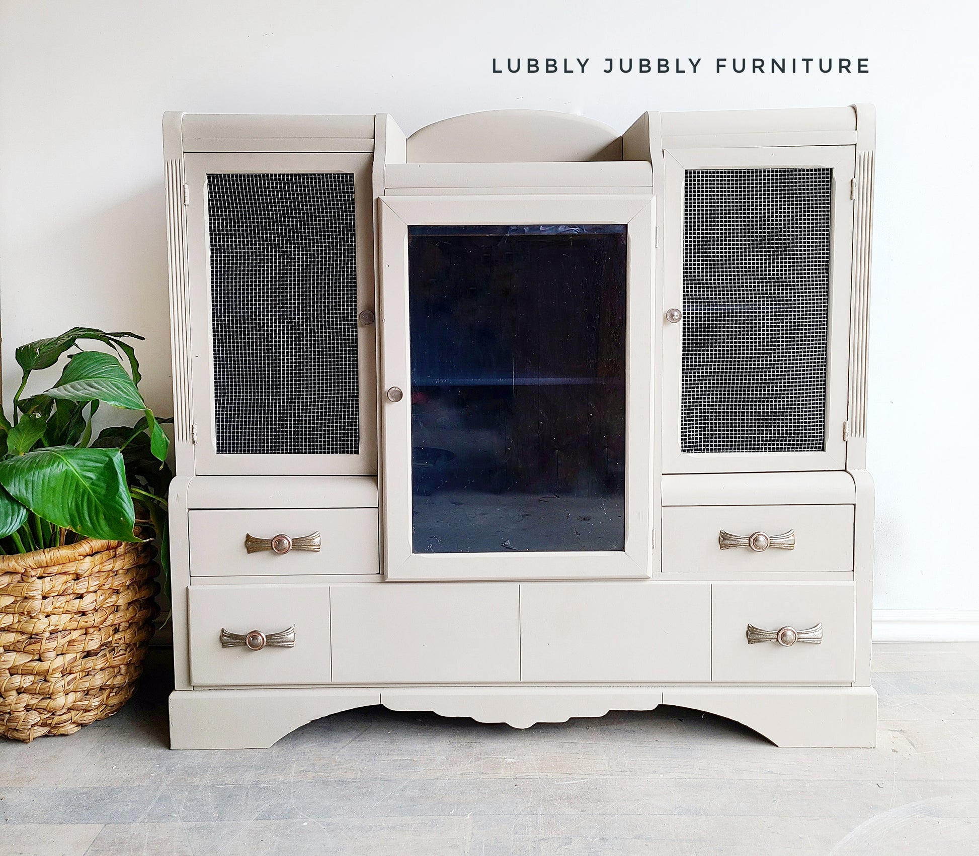 Light grey chalk furniture paint Ethereal Mist by Country Chic Paint furniture example