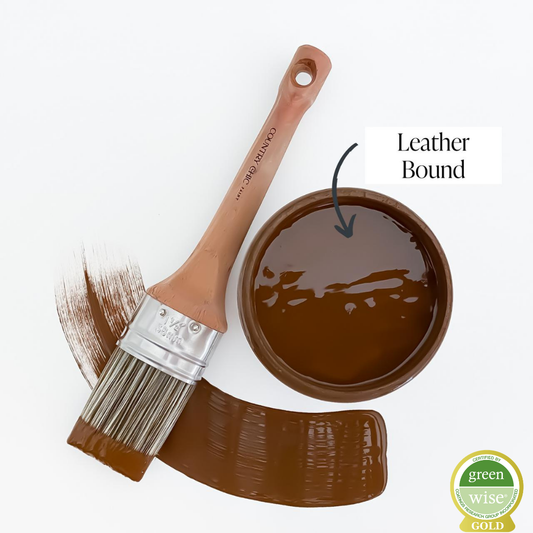 Leather Bound - Chalk Style Paint for Furniture, Home Decor, DIY, Cabinets, Crafts - Eco-Friendly All-In-One Paint