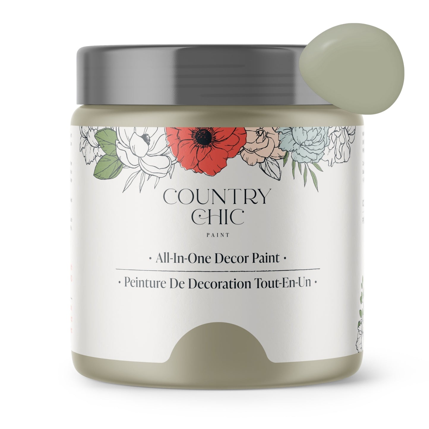 Parisian Chic - Chalk Style Paint for Furniture, Home Decor, DIY, Cabinets, Crafts - Eco-Friendly All-In-One Paint