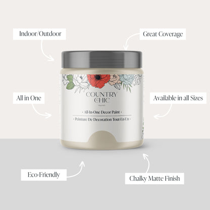 Spring Fog - Chalk Style Paint for Furniture, Home Decor, DIY, Cabinets, Crafts - Eco-Friendly All-In-One Paint