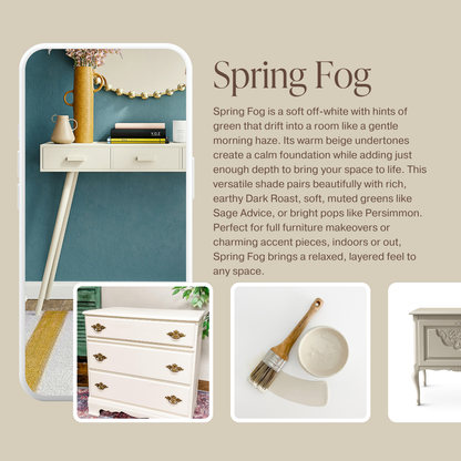 Spring Fog - Chalk Style Paint for Furniture, Home Decor, DIY, Cabinets, Crafts - Eco-Friendly All-In-One Paint