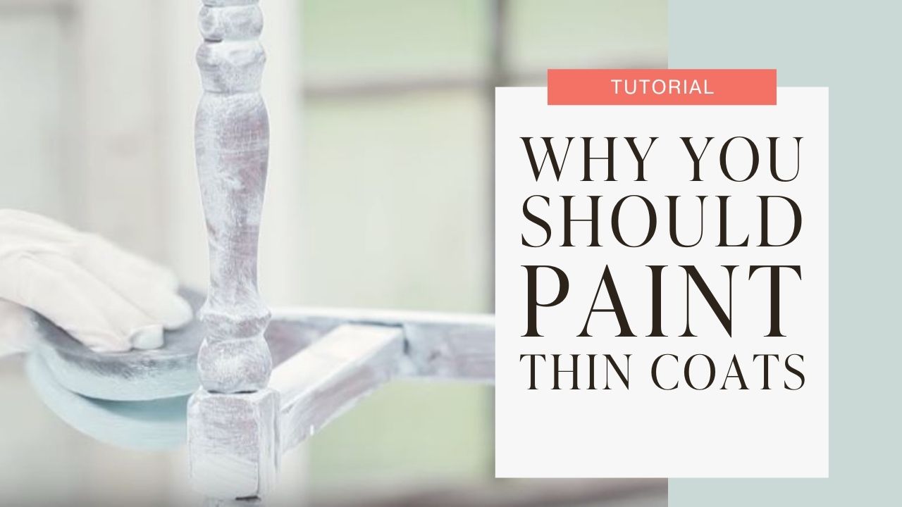 Why you should apply thin coats of paint instead of thick