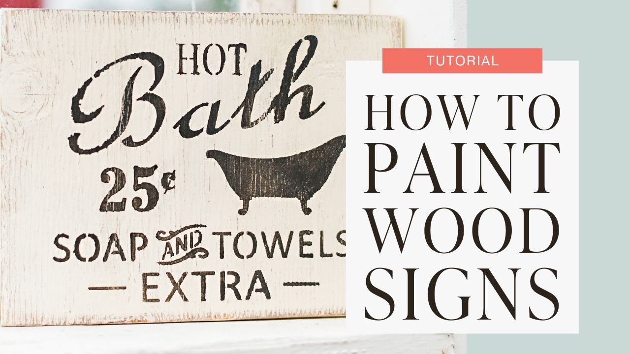 Tutorial_how to paint vintage wood signs