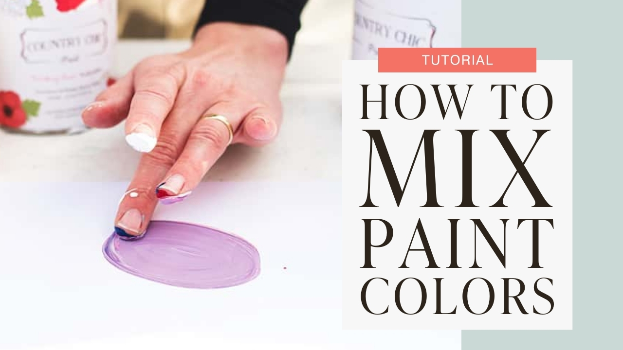 How to mix paint colors tutorial graphic