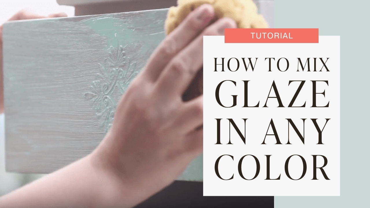 How to mix glaze in any colour tutorial graphic