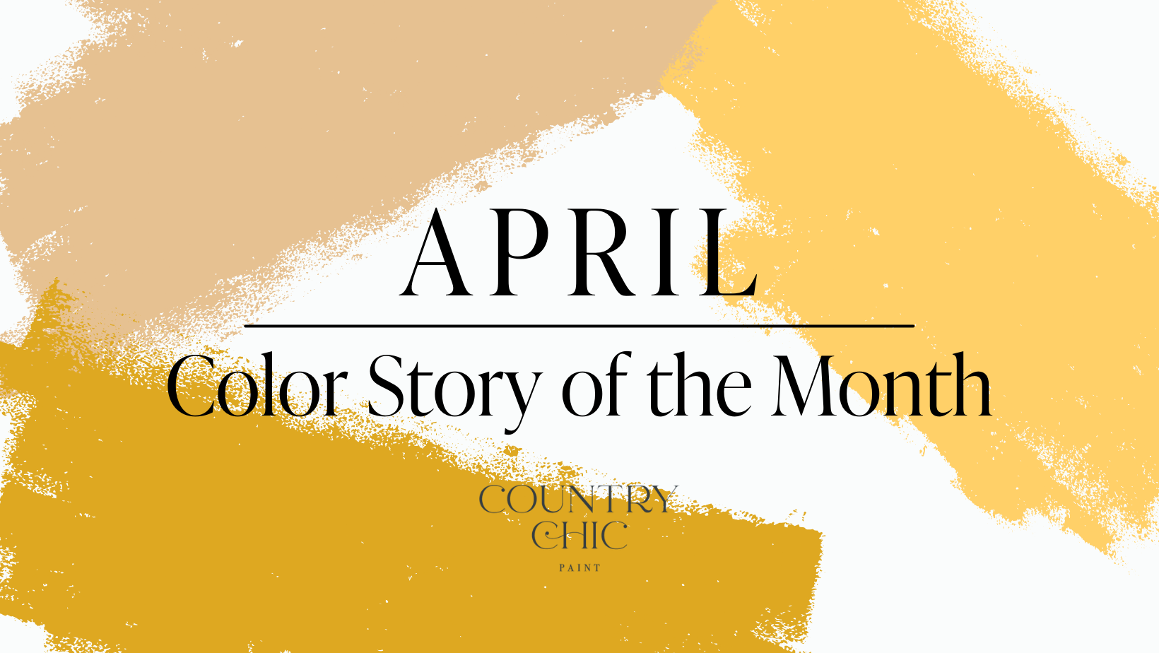Color of the month April 2022 blog post header - bee's knees, yellow wellies, fresh mustard