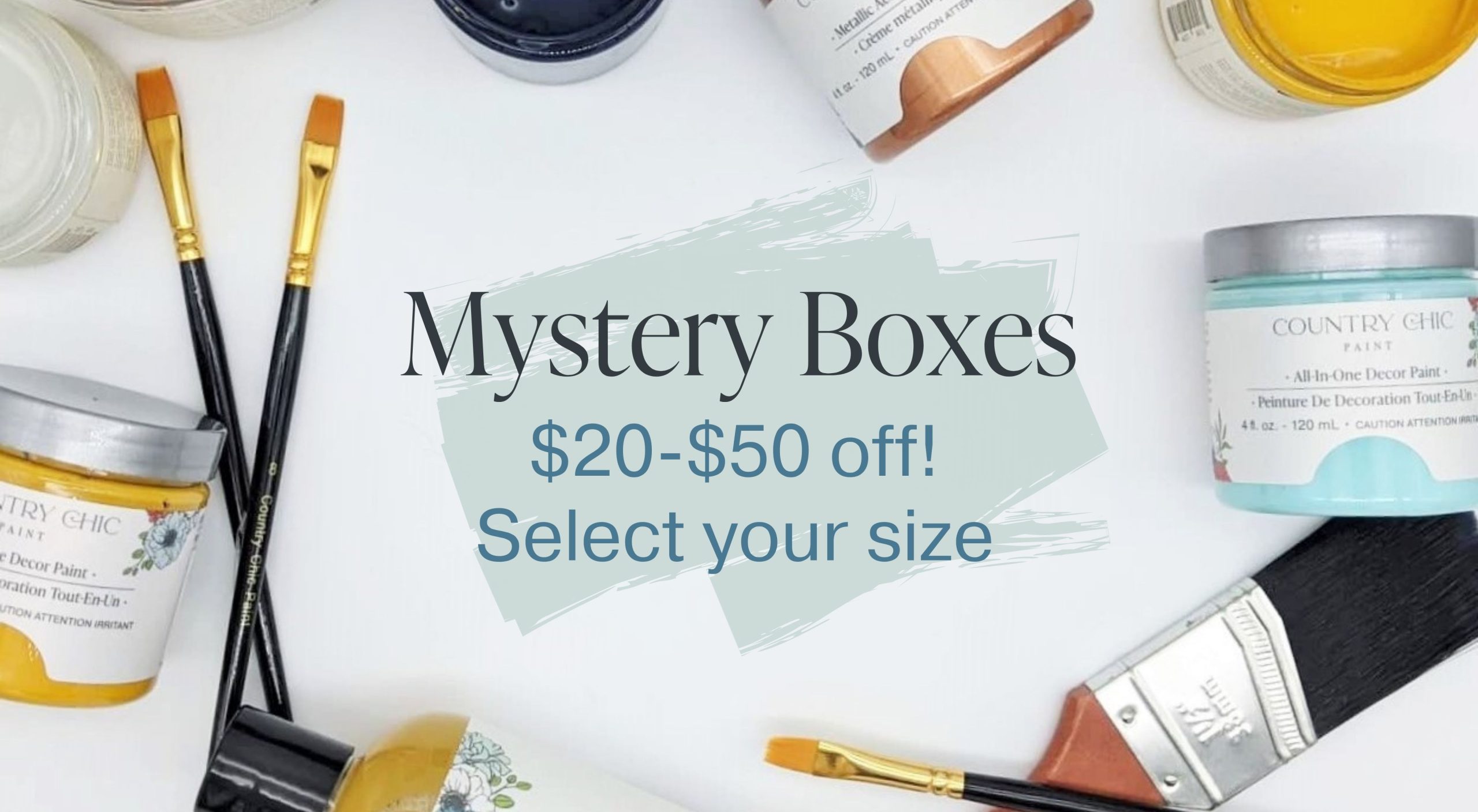 Mystery box sale April 2022 - save $20-$50