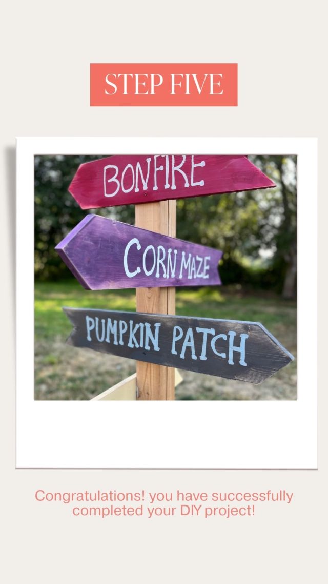DIY Rustic Wood Autumn Direction Sign. Check out our tutorial to learn how to paint and build your very own whimsical fall fair inspired wooden sign! This totally customizable sign is made out of simple scrap wood and will instantly give a cozy, festive look to your front yard, porch, pumpkin patch, or even your autumn #weddingvenue!

.
.
.
.
.
.
.
.
.
.
#fallcraft #woodsign #woodensigns #fallwedding #diytutorial #diyweddingdecor #diyfalldecor #porchdecor #fallporchdecor #farmhouse #chalkpaint #furnituredesigner #ecofriendlyproducts #furniturepaint #chalkpaint #homedecor #interiordesign #furnitureflipper #furniturepaint #modernfarmhouse #ecofriendly #ccp #countrychicpaint #countrydecor #paint #crafting #ecofriendlyliving #DIY